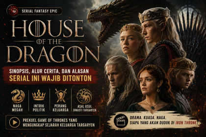 House of the Dragon, serial fantasy tentang perang saudara keluarga Targaryen dengan naga dan perebutan Iron Throne.