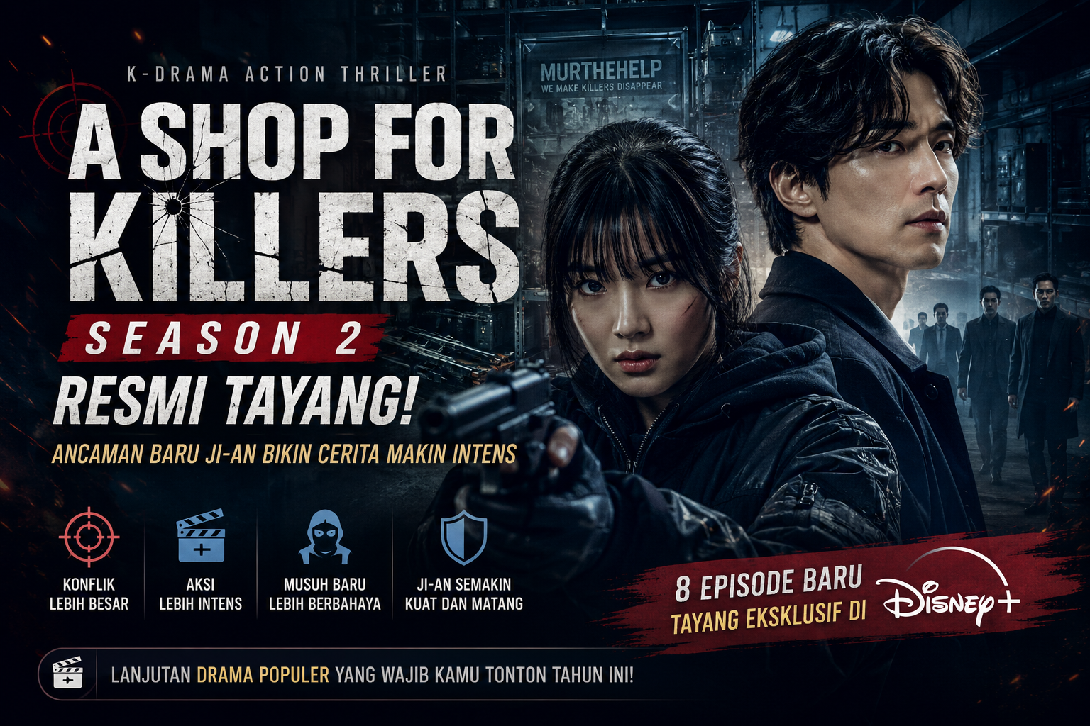 A Shop for Killers Season 2 resmi tayang dengan ancaman baru Ji-an dan aksi thriller yang semakin intens.