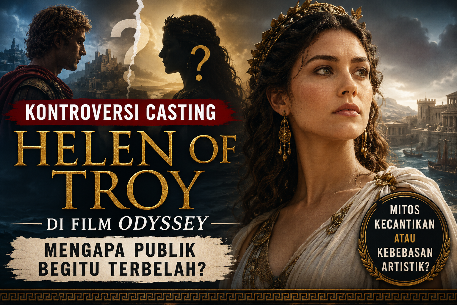 Kontroversi casting Helen of Troy di film The Odyssey karya Christopher Nolan yang memicu perdebatan publik mengenai representasi karakter mitologi Yunani.